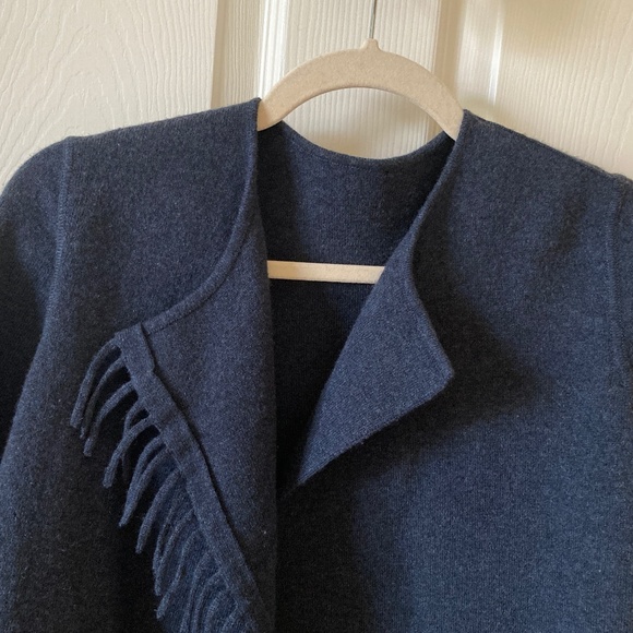 Akris 100% Cashmere Crew Neck Sweater in blue - Picture 6 of 15